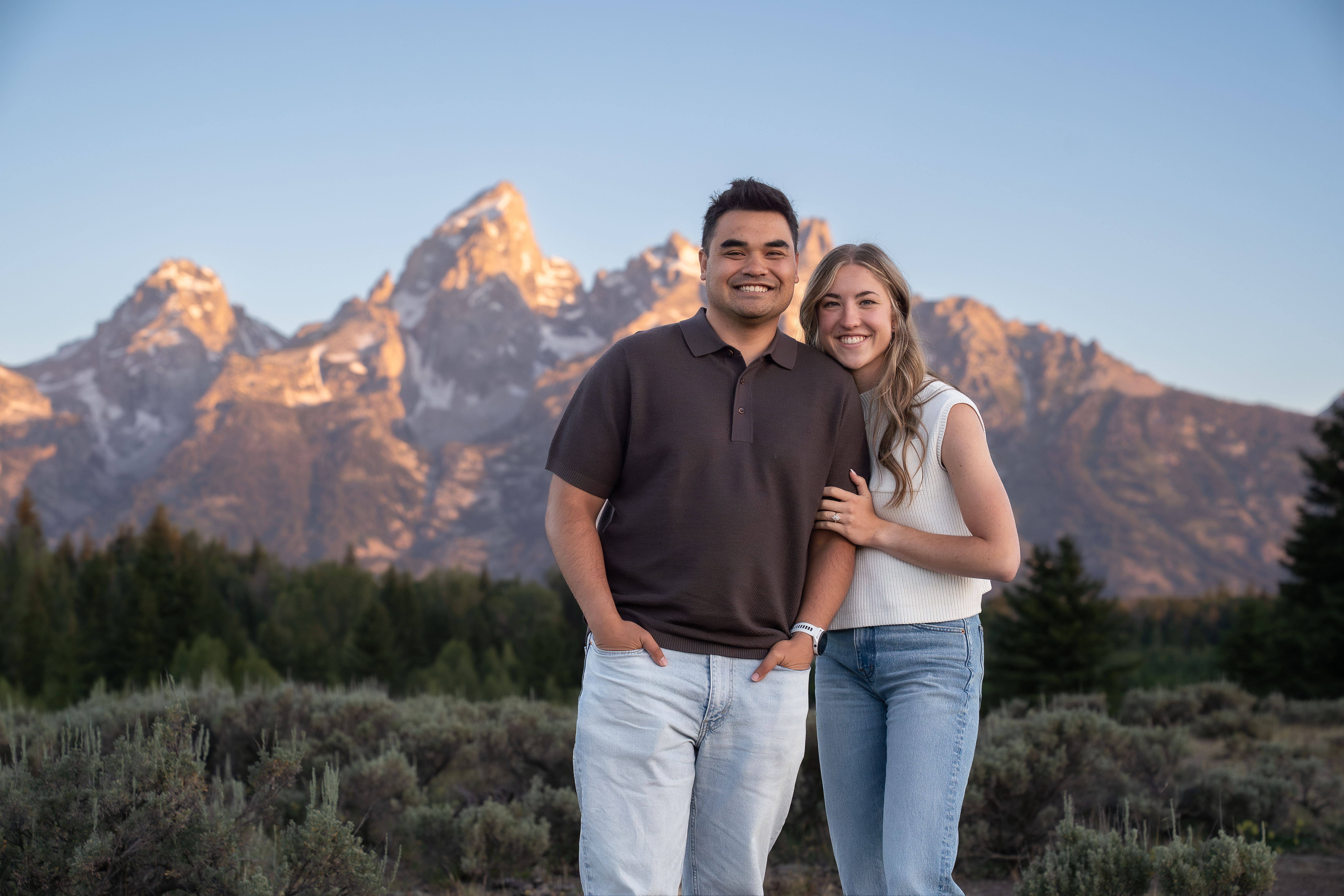 Daryl and Mara in Grand Teton National Park